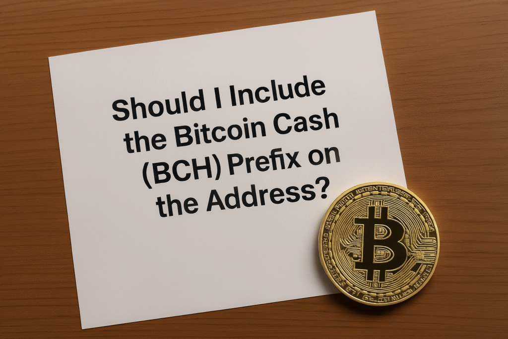 Should I Include the Bitcoin Cash (BCH) Prefix on the Address?